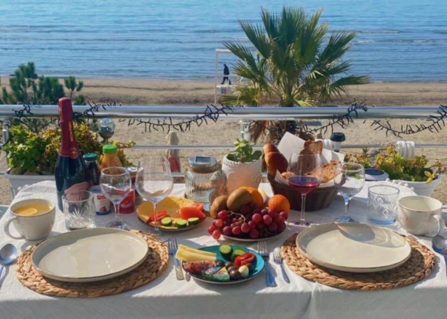 Durres Strand Direkt Am Meer Exteriér fotografie